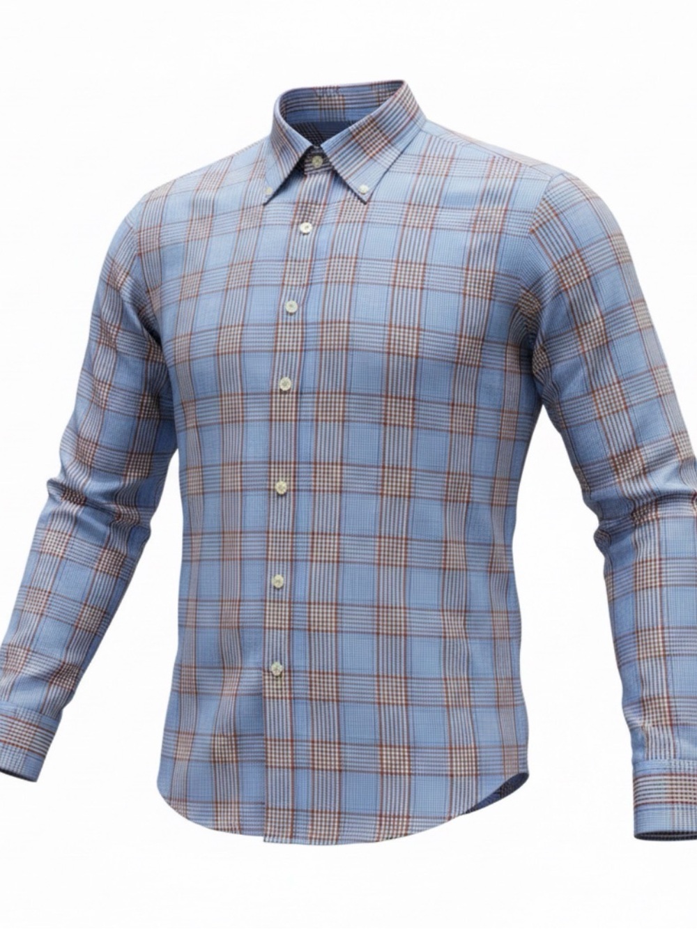 Peter Millar Men's Multi Plaid Button Down Long Sleeve SZ Med